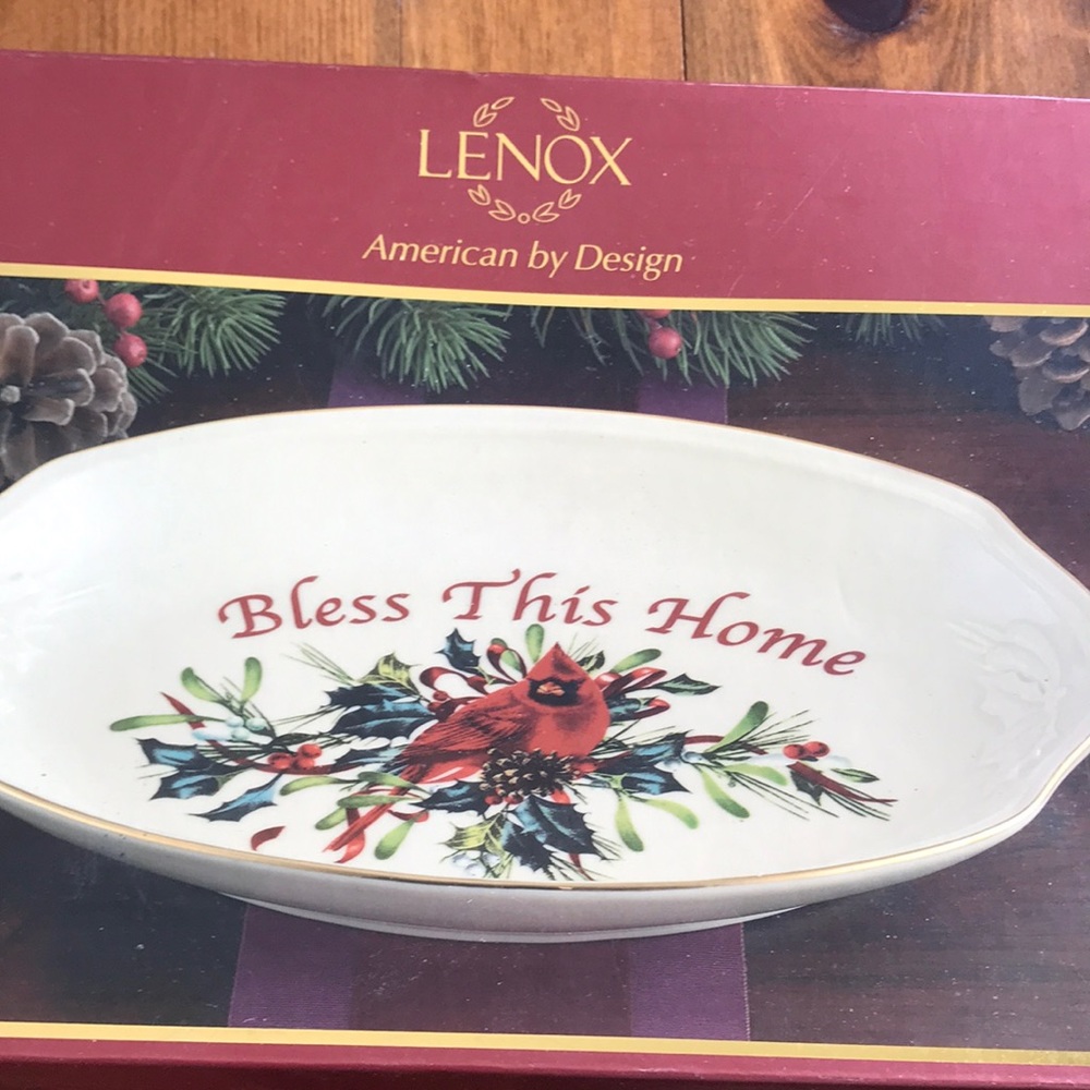 Lenox Winter Greeting tray / dish